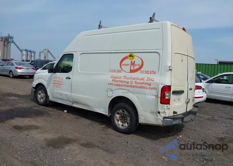 2013 Nissan Nv 2500 z USA, uszkodzony, nr VIN 1N6BF0LY8DN100586